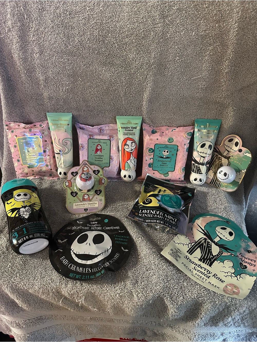 Disney The Nightmare Before Christmas Bath & Body Set — Teal, Pink, Black, White